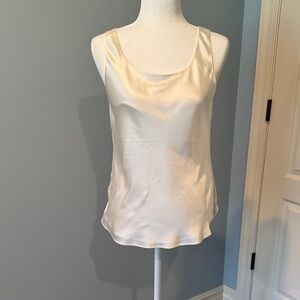 Lafayette 148 New York Ivory Satin Camisole